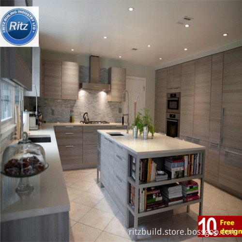 High Gloss Modern Style PVC House Furniture Kitchen Cabinet